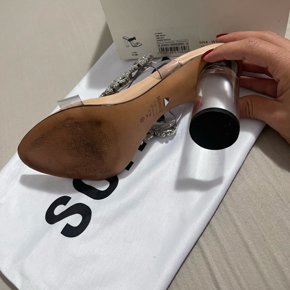 Beautiful Schultz clear slide sandal like new - Picture 4 of 8